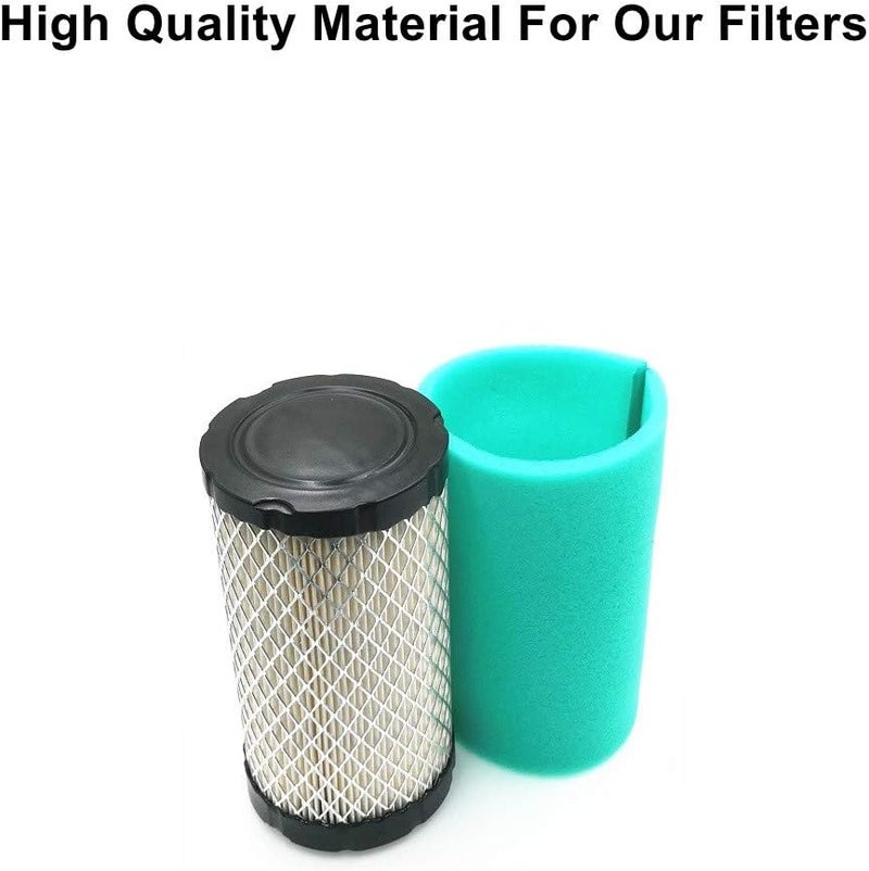 MOWFILL 2 Pack 793569 Air Filter With 793685 Pre Filter Replace for BS 4241 5415 793569 791630 John Deere GY21055 MIU11511 Bad Boy 063-4026-00 - Image 2